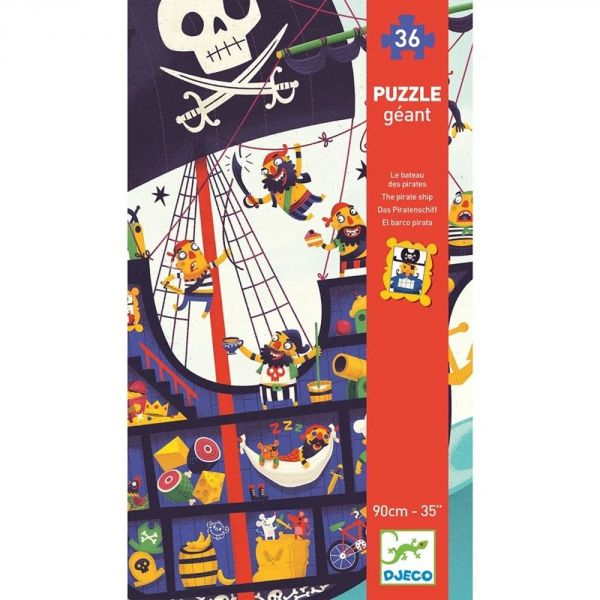Puzzle géant 36 pcs Le bateau des pirates