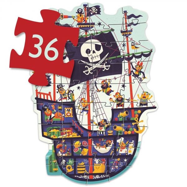 Puzzle géant 36 pcs Le bateau des pirates