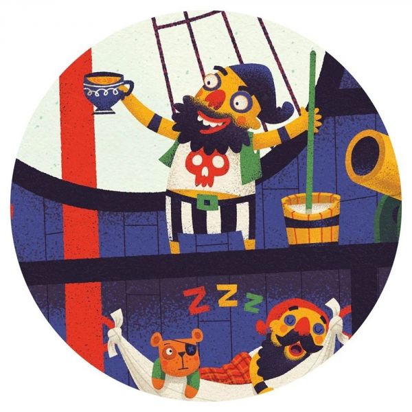 Puzzle géant 36 pcs Le bateau des pirates