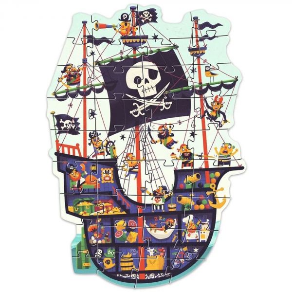 Puzzle géant 36 pcs Le bateau des pirates