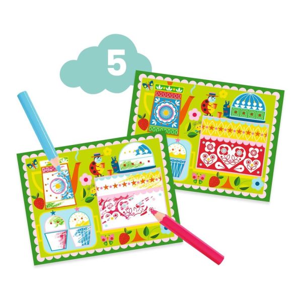 Coffret de 6 activités créatives pour enfant Le chat et ses amis
