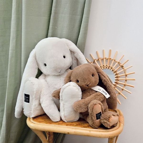 Peluche lapin blanc 50 cm
