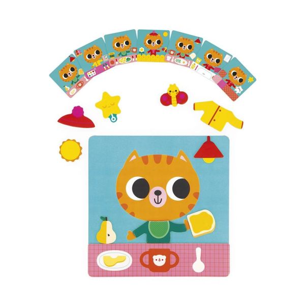 Jeu magnétique pour enfant Petit chat des rituels