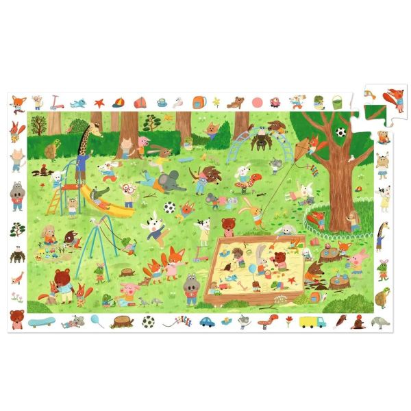 Puzzle d'observation Le square des petits amis 35 pièces