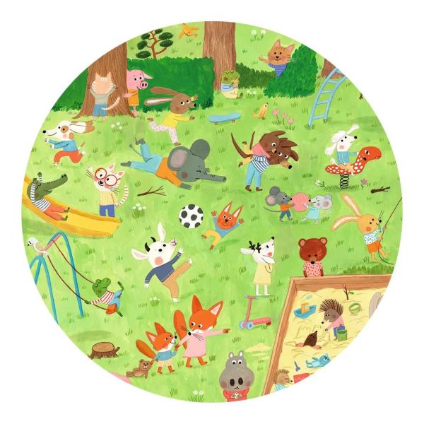 Puzzle d'observation Le square des petits amis 35 pièces