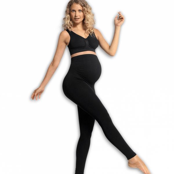 Legging grossesse sans couture noir taille M