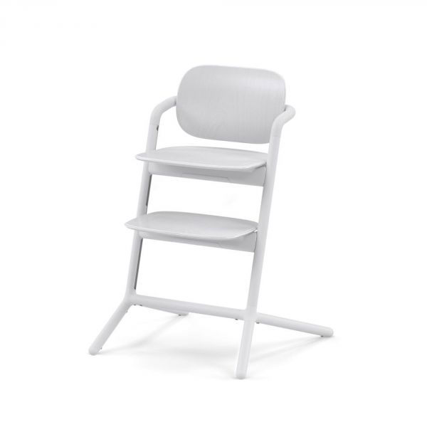 Chaise haute évolutive Lemo 3-en-1 All White