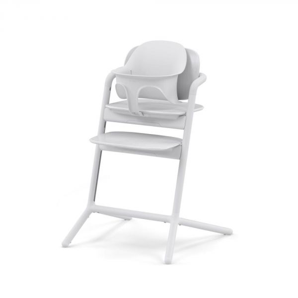 Chaise haute évolutive Lemo 3-en-1 All White