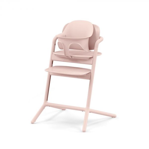 Pack Chaise Lemo 3 en 1 (chaise + babyset + plateau repas) - Pearl Pink