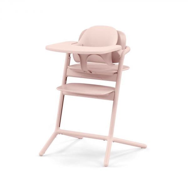 Pack Chaise Lemo 3 en 1 (chaise + babyset + plateau repas) - Pearl Pink