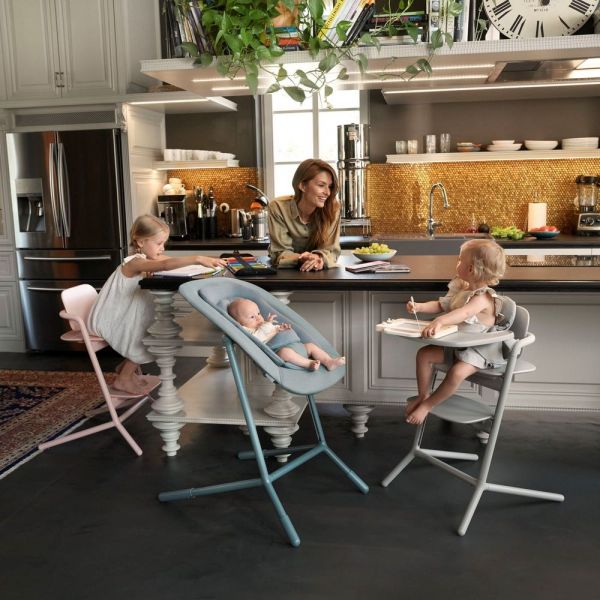 Pack Chaise Lemo 3 en 1 (chaise + babyset + plateau repas) - Stunning Black