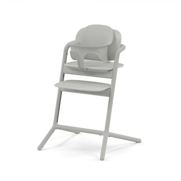 Chaise haute évolutive Lemo 3-en-1 Suede Grey
