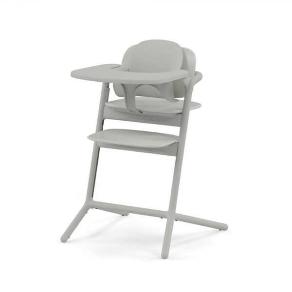 Chaise haute évolutive Lemo 3-en-1 Suede Grey