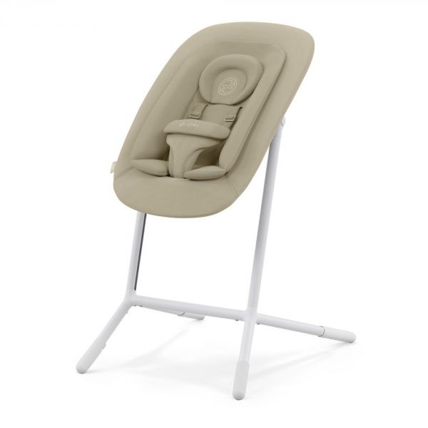 Pack Chaise Lemo 4 en 1 (chaise + transat + babyset + plateau repas) - Sand White