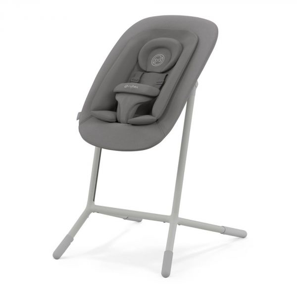 Pack Chaise Lemo 4 en 1 (chaise + transat + babyset + plateau repas) - Suede Grey