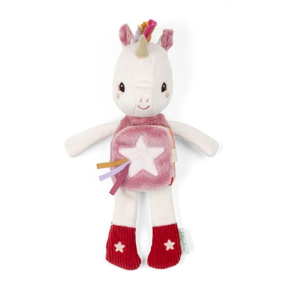 Peluche phosphorescente avec livre en tissu Lena