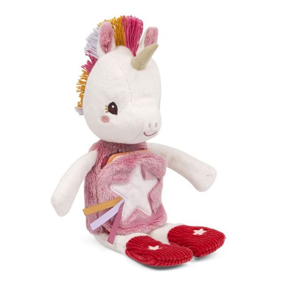 Peluche phosphorescente avec livre en tissu Lena