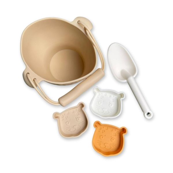 Set de plage silicone - Léopard