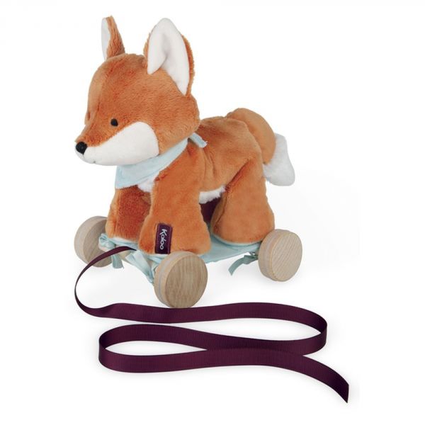 Peluche à traîner Paprika le renard
