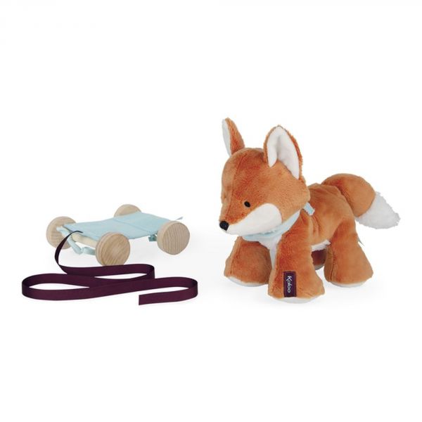 Peluche à traîner Paprika le renard