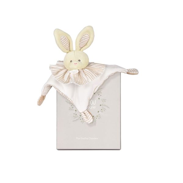Doudou plat Les Chouchoux 20 cm Lapin