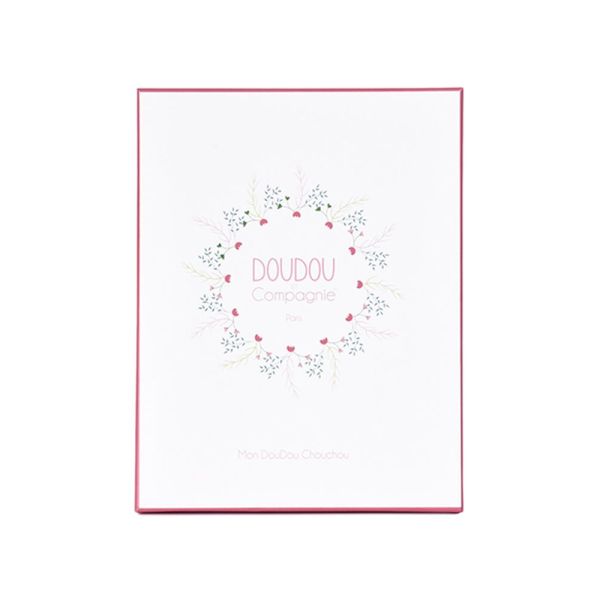 Doudou plat Les Chouchoux 20 cm Souris