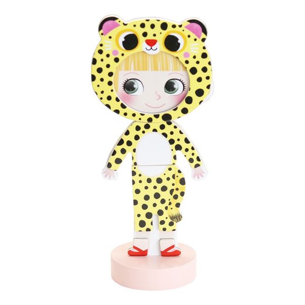 Jeu enfant Poupée magnétique Mia à habiller