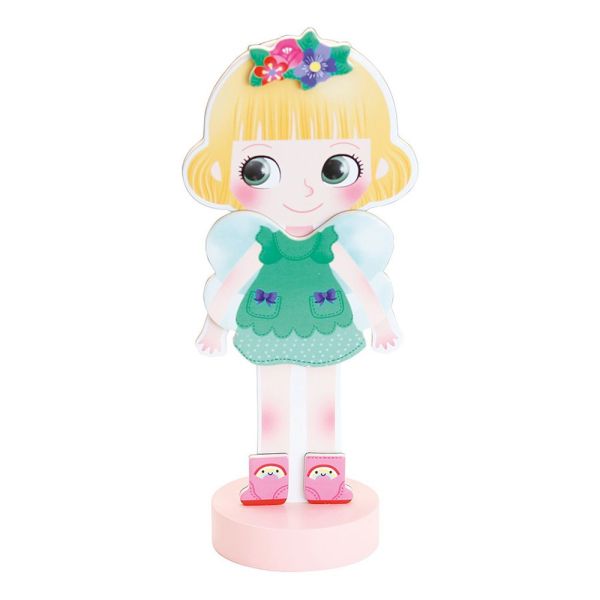 Jeu enfant Poupée magnétique Mia à habiller