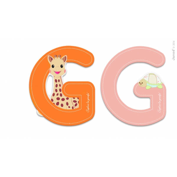 Lettre de l'alphabet Sophie la girafe G