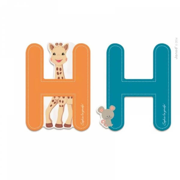 Lettre de l'alphabet Sophie la girafe H