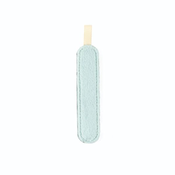 Lettre en tissu phosphorescente bleue I