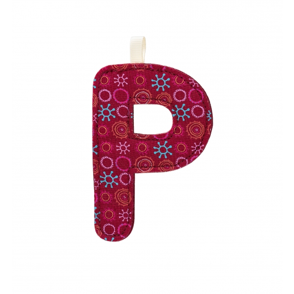 Lettre de l'alphabet décorative P