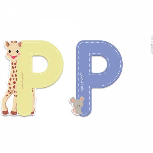 Lettre de l'alphabet Sophie la girafe P