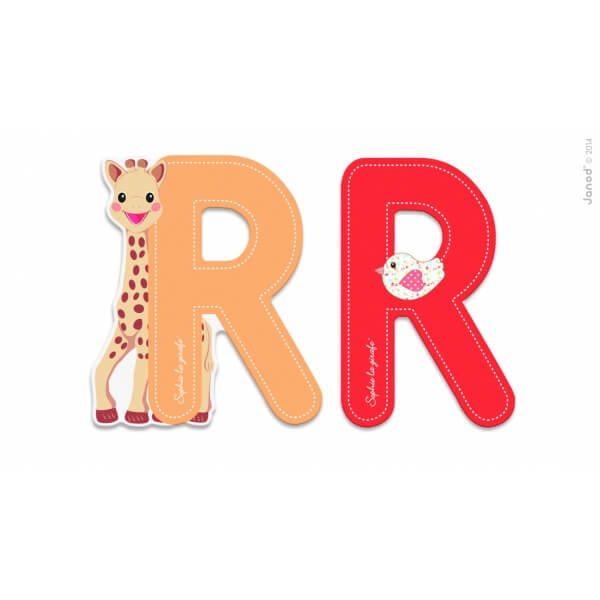 Lettre de l'alphabet Sophie la girafe R