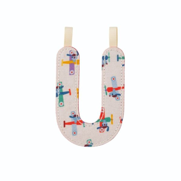 Lettre en tissu phosphorescente U