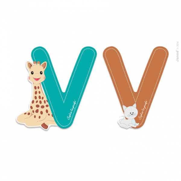 Lettre de l'alphabet Sophie la girafe V
