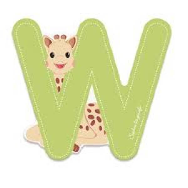 Lettre de l'alphabet Sophie la girafe W