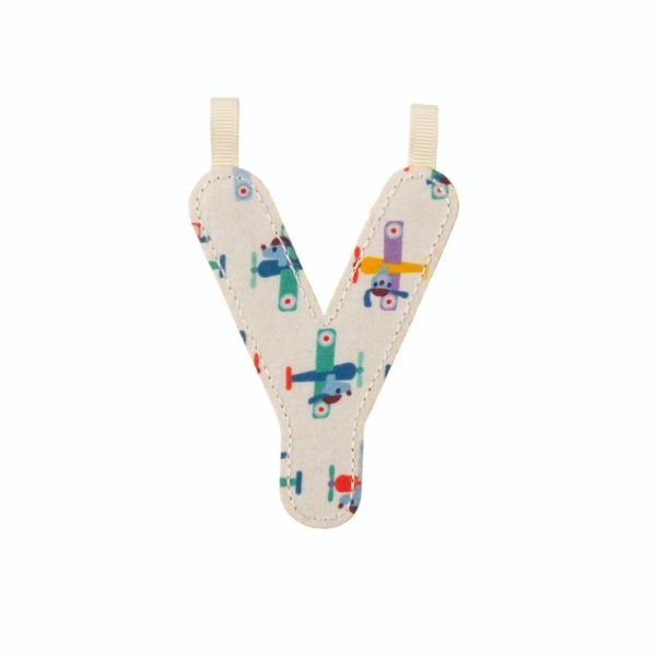 Lettre en tissu phosphorescente Y