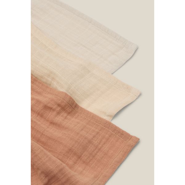 Lot de 3 langes Lewis 65 x 65 cm Tuscany rose mix
