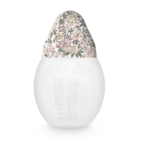 Biberon anti-colique 330 ml en silicone médical, Liberty Honey Dew Rose 3m+