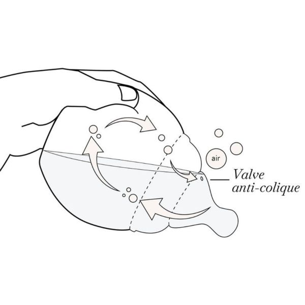 Biberon anti-colique 150 ml, Liberty Joanna Louise Lavende 0m+