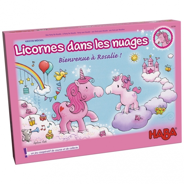 Jeu Licornes dans les nuages - Bienvenue à Rosalie !
