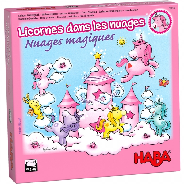 Jeu Licornes dans les nuages - Nuages magiques