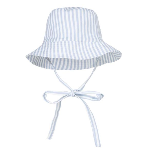 Chapeau anti UV rayures bleues - 0-1 an