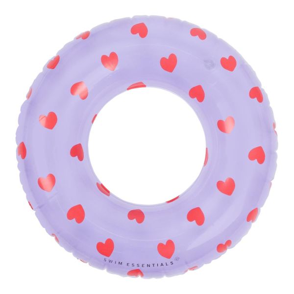 Bouée cœur lila Ø 55 cm