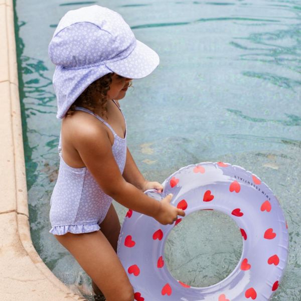 Bouée cœur lila Ø 55 cm