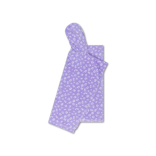 Poncho de plage léopard lila 65x65 cm
