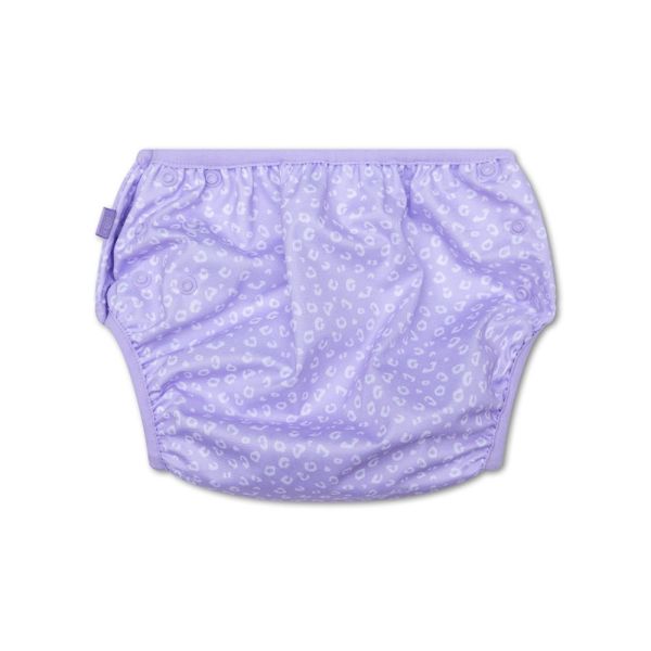 Couche de bain lavable Léopard lila 0-3 ans