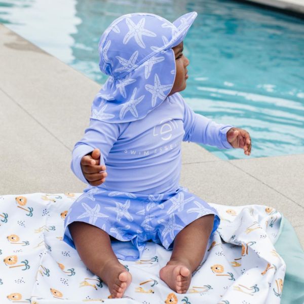 Casquette UV Etoile de mer lila 1-2 ans