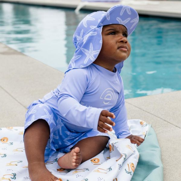 Casquette UV Etoile de mer lila 1-2 ans